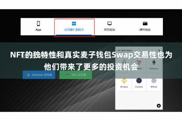 NFT的独特性和真实麦子钱包Swap交易性也为他们带来了更多的投资机会