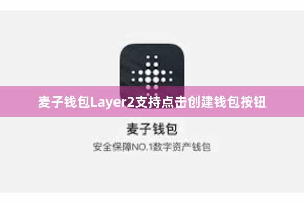 麦子钱包Layer2支持点击创建钱包按钮