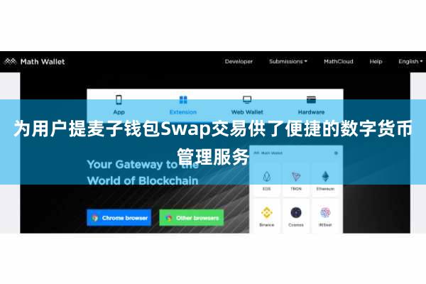 为用户提麦子钱包Swap交易供了便捷的数字货币管理服务