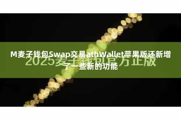 M麦子钱包Swap交易athWallet苹果版还新增了一些新的功能