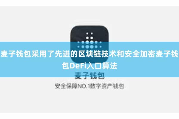 麦子钱包采用了先进的区块链技术和安全加密麦子钱包DeFi入口算法